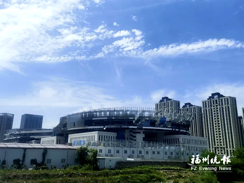 長樂“三館三中心”主體封頂